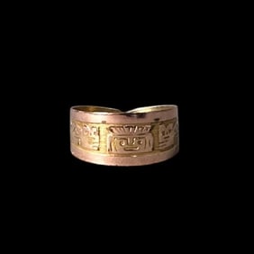Aztec 18K Gold Ring
