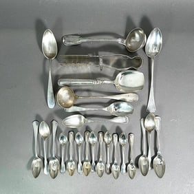 Assorted Lot of Austro-Hungarian .800 Silver Flatware and Serving Pieces