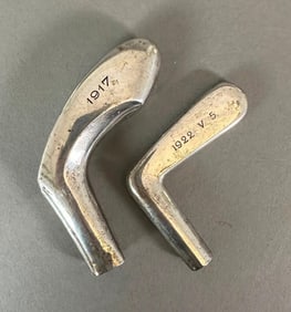 Two Austro-Hungarian .800 Silver Walking Stick Handles