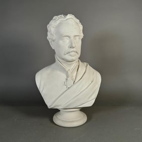 Josiah Wedgwood & Sons Parian Portrait Bust of Sir Colin Campbell