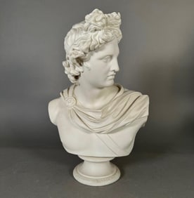 Parian Bust of Apollo Belvedere, Art Union of London, 1861