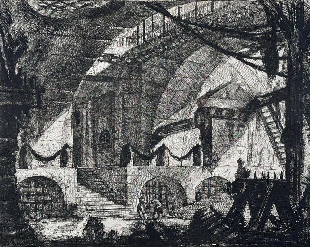 Giovanni Battista Piranesi (1720-1788) "The Sawhorse" (1 of 8)