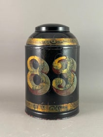 Italian Tole Tea Canister, for Frederick Cooper