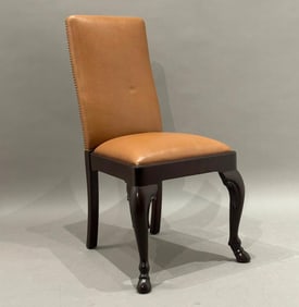 Queen Anne Style Upholstered Side Chair