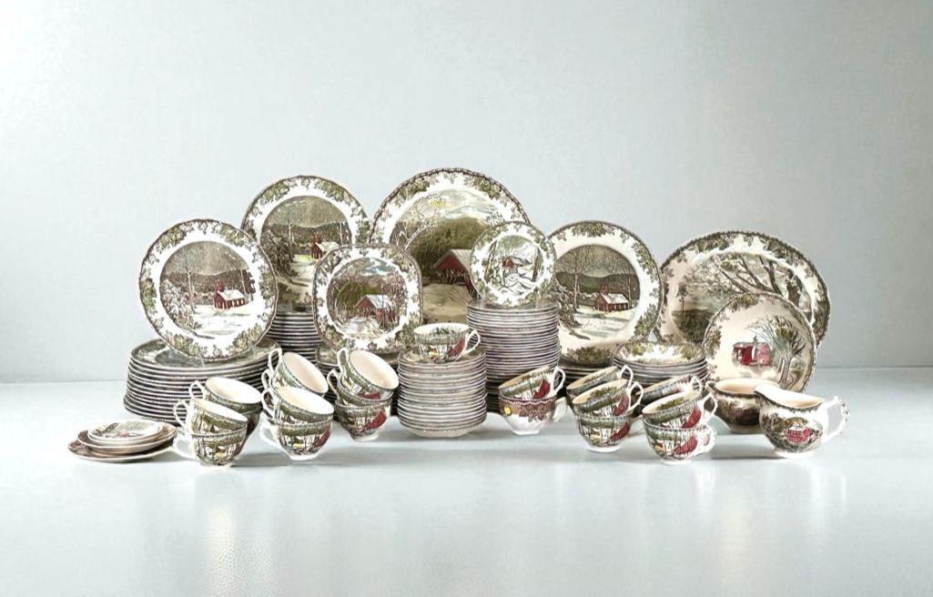 Large Assembled Service of Johnson Brothers Friendly Village China (1 of 19)