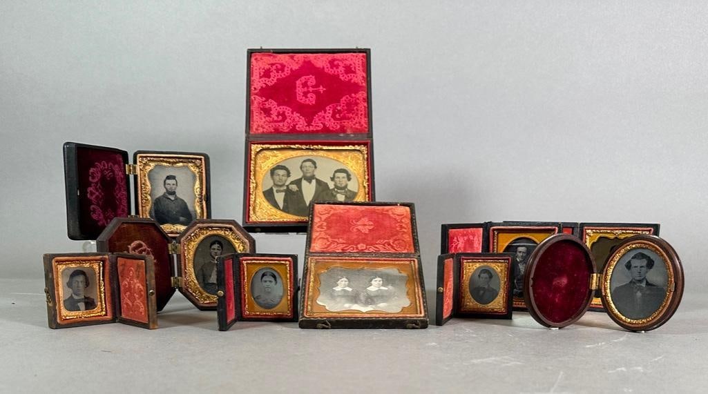 Collection of 10 Ambrotypes, American, 19thc. (1 of 20)