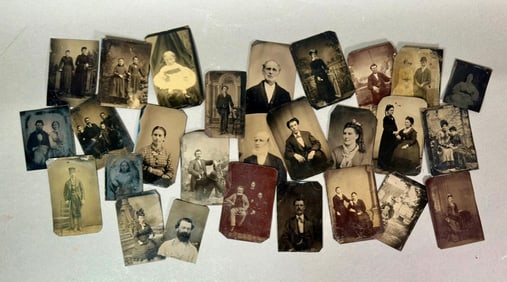 Collection of 27 Tintypes, American, 19thc.