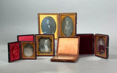 Collection of 5 Daguerreotypes, American, 19thc.
