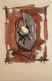 Claes Oldenberg Lithograph, "Study for Standing Mitt"