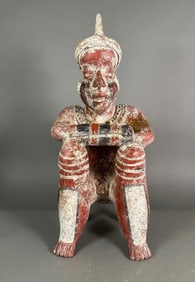 Pre-Columbia Style Seated Nayarit Culture Warrior