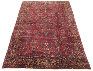 Vase Design Sarouk Carpet, 12' x 9'