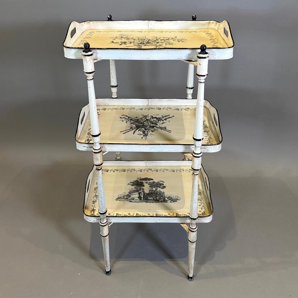 Italian Tole Peinte Three Tier Stand (1 of 11)