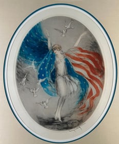 Louis Icart Etching "Miss America"