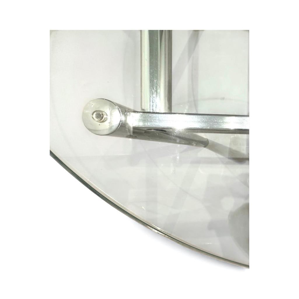 Attributed, Milo Baughman, Chrome and Glass Dining Table - 5