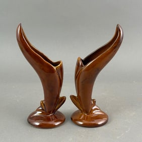 Pair of Van Briggle Spill Vases