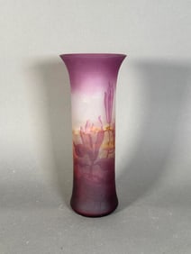 Val Saint Lambert Cameo Glass Vase