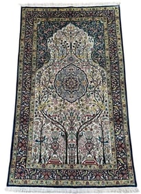 Pure Silk Tree of Life Carpet 5' x 3'