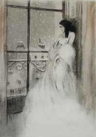 Louis Icart "Snowy Day" Etching