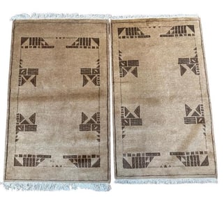 A Pair of Indian Carpets 4' x 2'5"