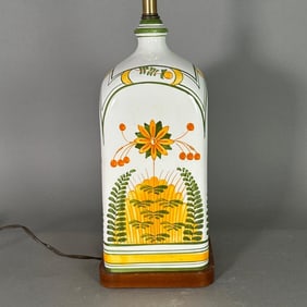 Quimper Style Ceramic Table Lamp