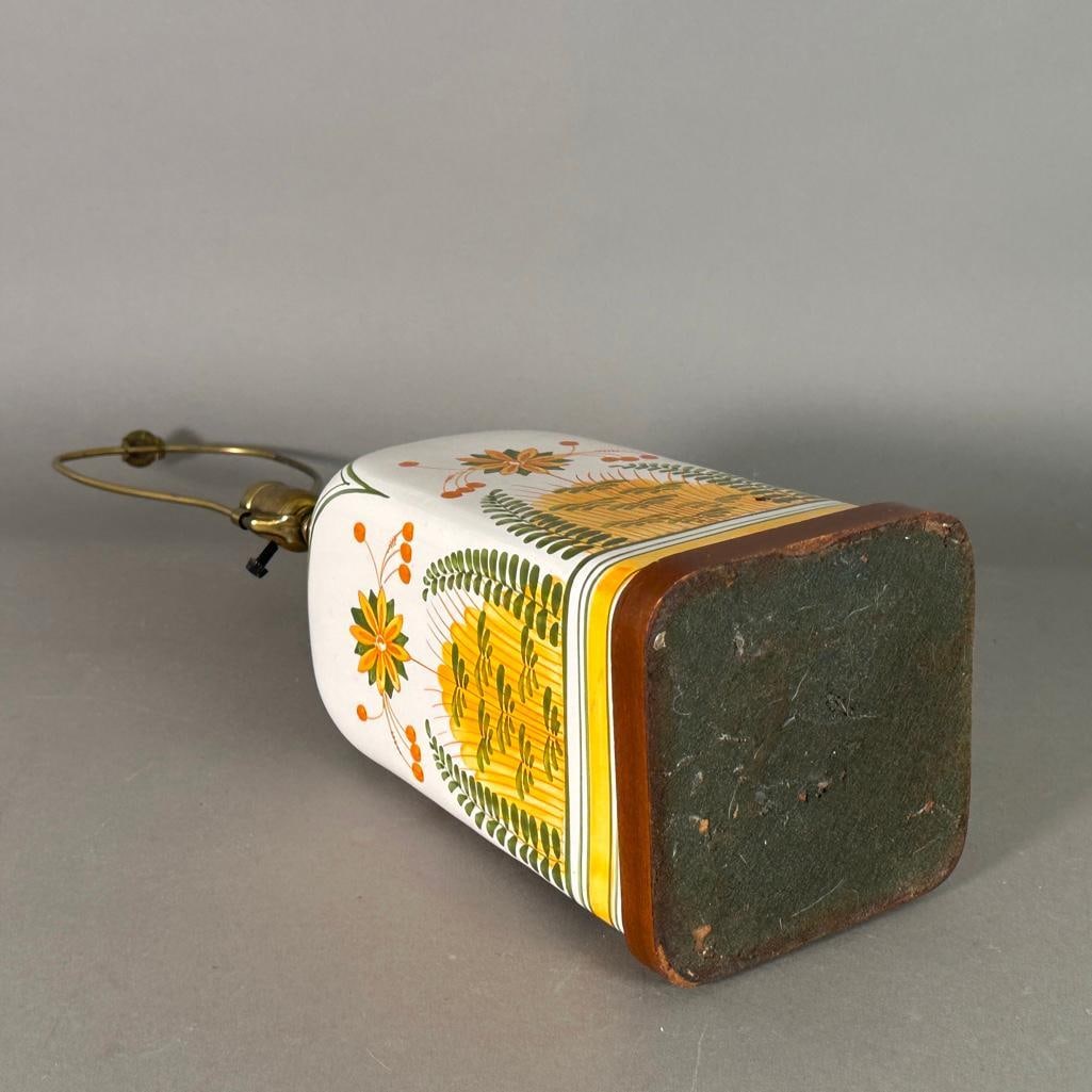 Quimper Style Ceramic Table Lamp - 6