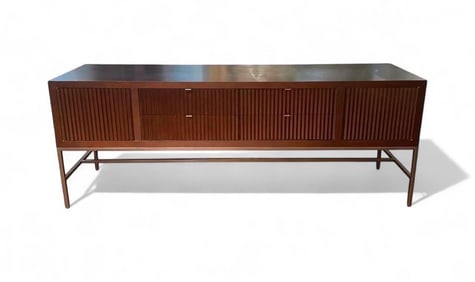Bolier Cerused Oak Credenza Entertainment Cabinet