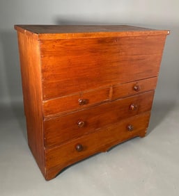 American Pine Mule Chest, 19th century