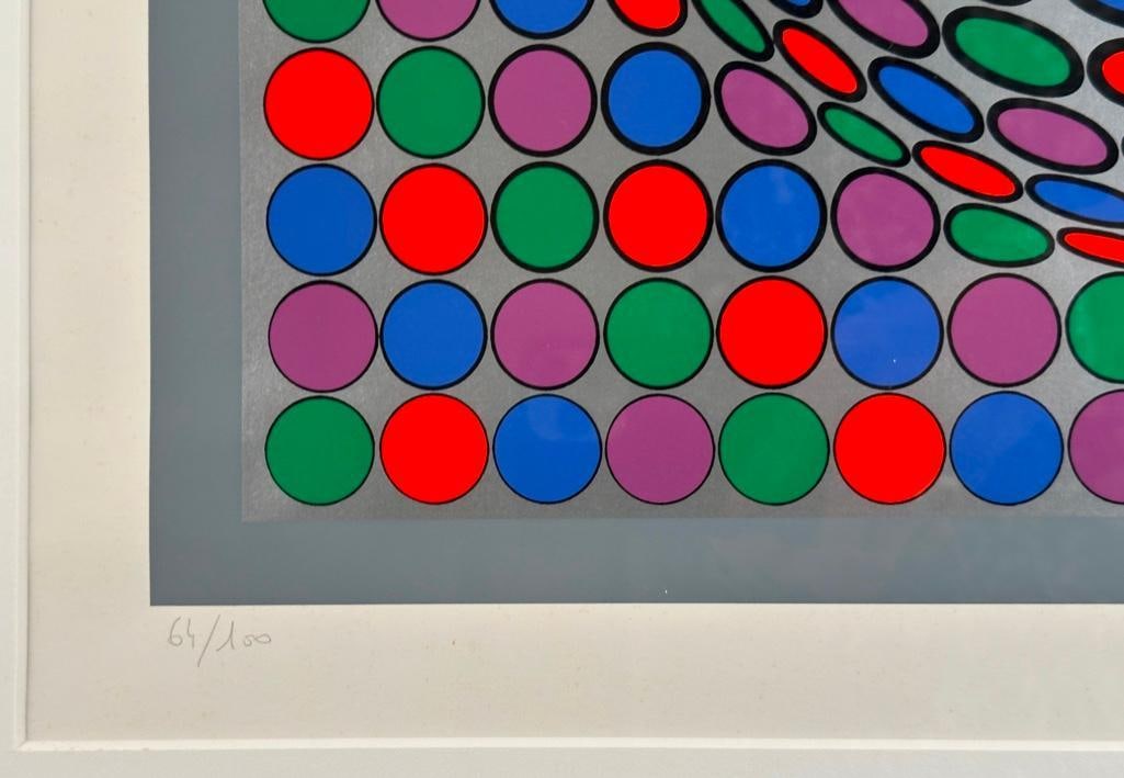Victor Vasarely Screenprint, "Tuz'Mc" - 4