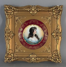 R.C. Bavaria Framed Portrait Plate