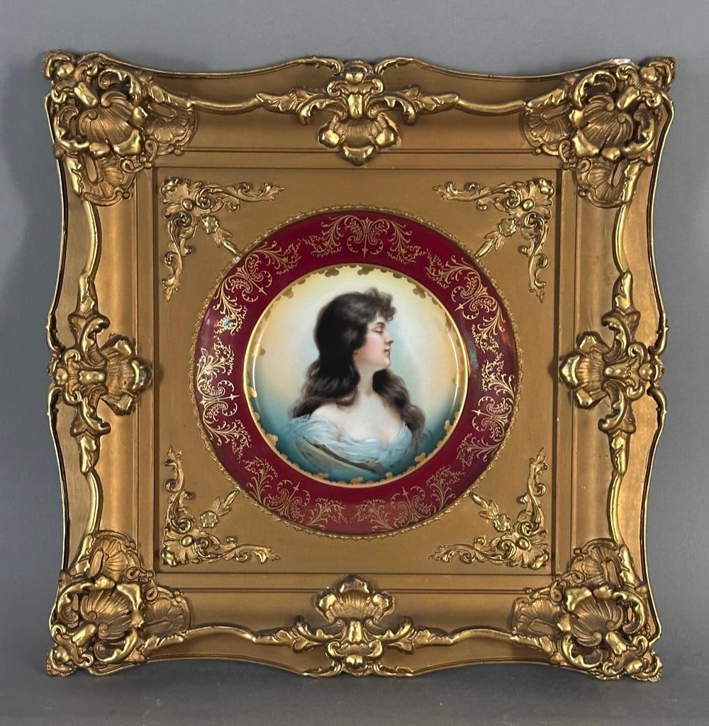 R.C. Bavaria Framed Portrait Plate (1 of 10)