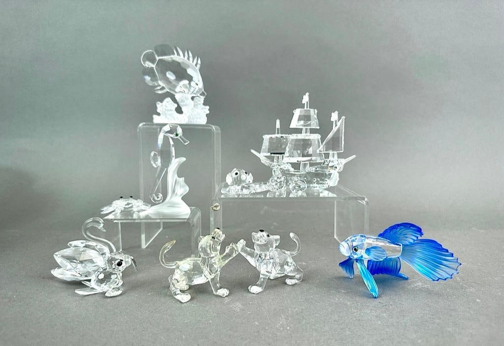 Assorted Lot of Swarovski Crystal Figures (1 of 9)