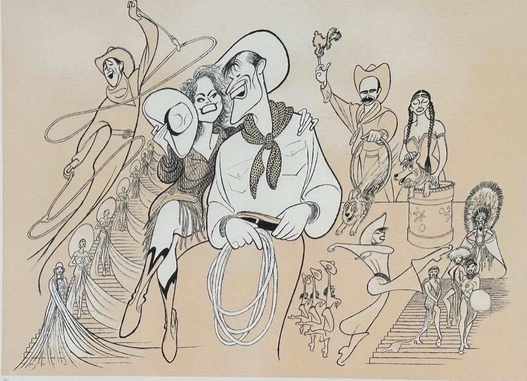 Al Hirschfeld "Will Rogers Follies" Lithograph, ca. 1991 (1 of 8)