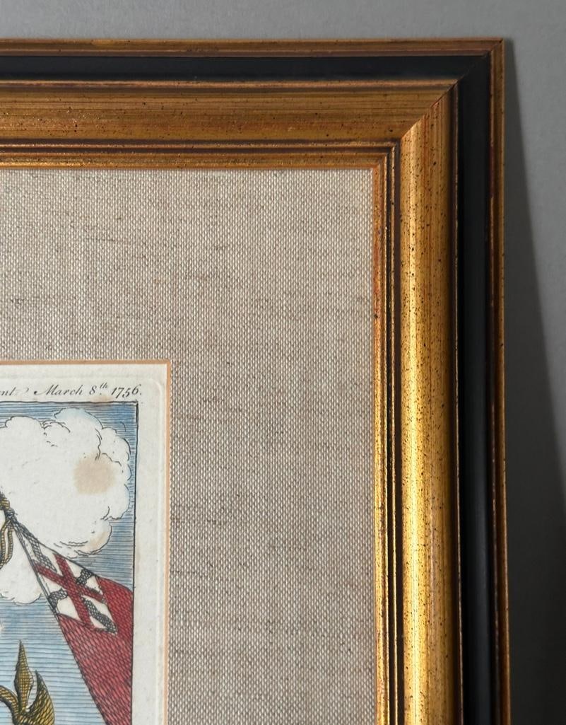 Two William Hogarth Hand Colored Etchings - 16