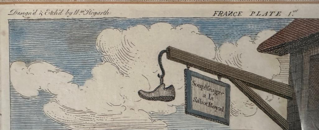 Two William Hogarth Hand Colored Etchings - 4