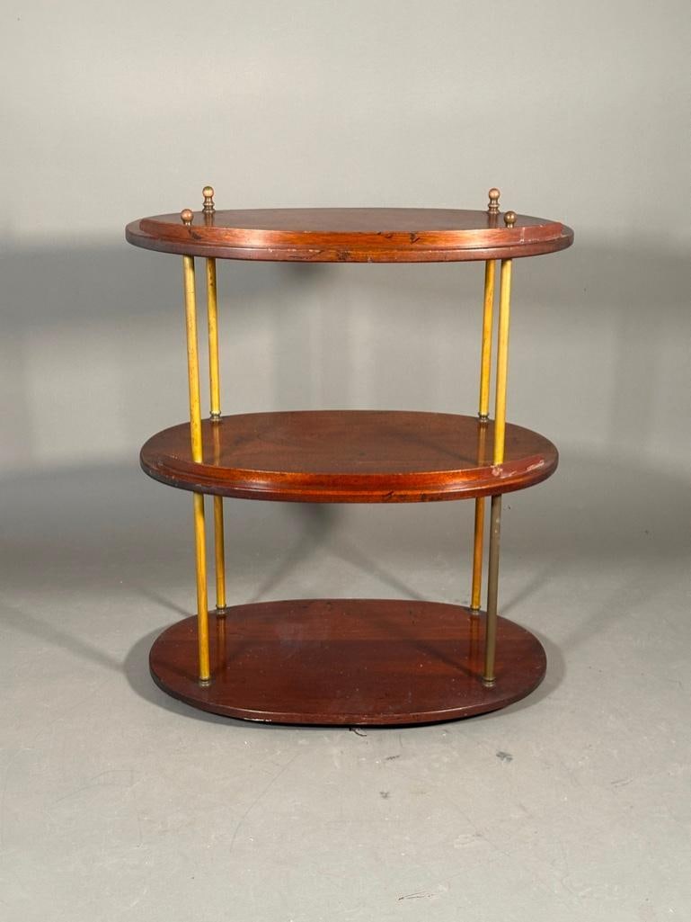 Antique Walnut Tiered Table - 4