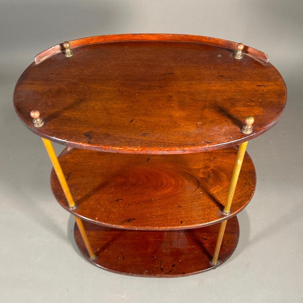 Antique Walnut Tiered Table - 6