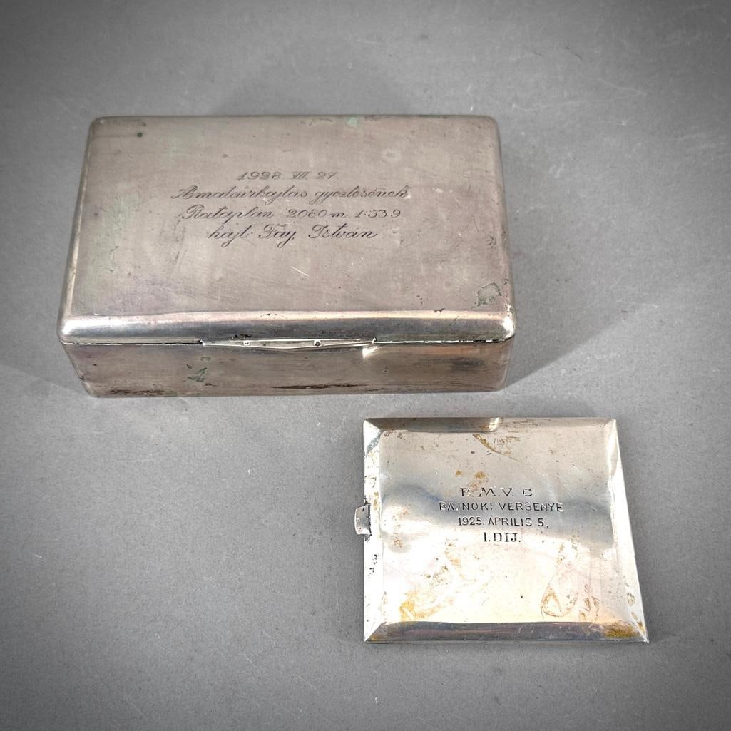 Austro-Hungarian .800 Silver Cigarette Box and Cigarette Case (1 of 9)