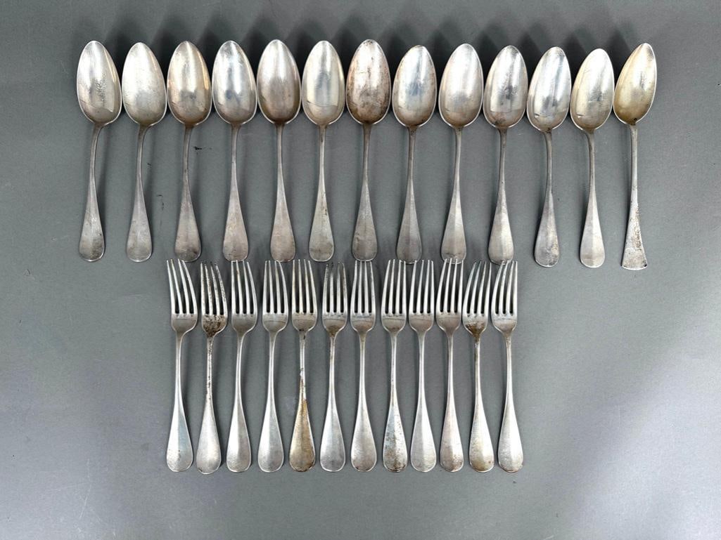 Lot of Austrian .800 Silver Flatware, J.C. Klinkosch, Vienna (1 of 10)
