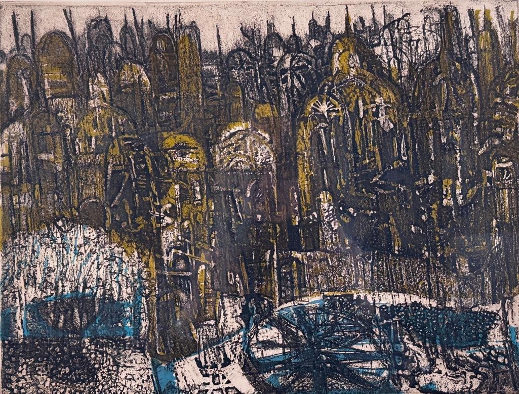 Rudy Pozzatti Etching and Aquatint, "Perugia" (1 of 8)