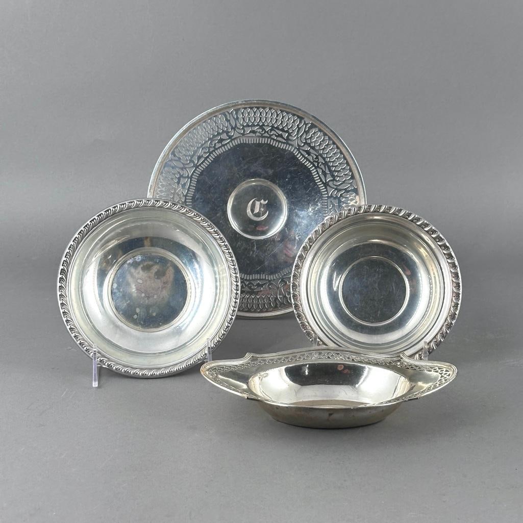 Four Assorted American Sterling Silver Small Dishes (1 of 18)