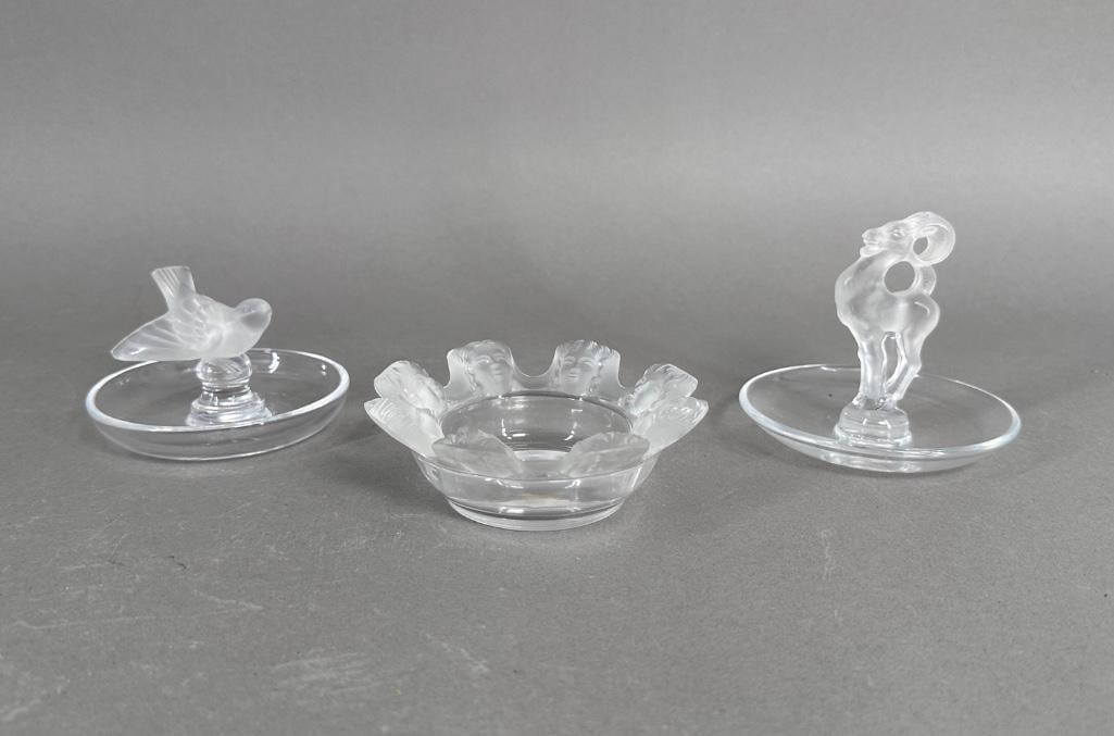 Three Lalique Crystal Items (1 of 8)