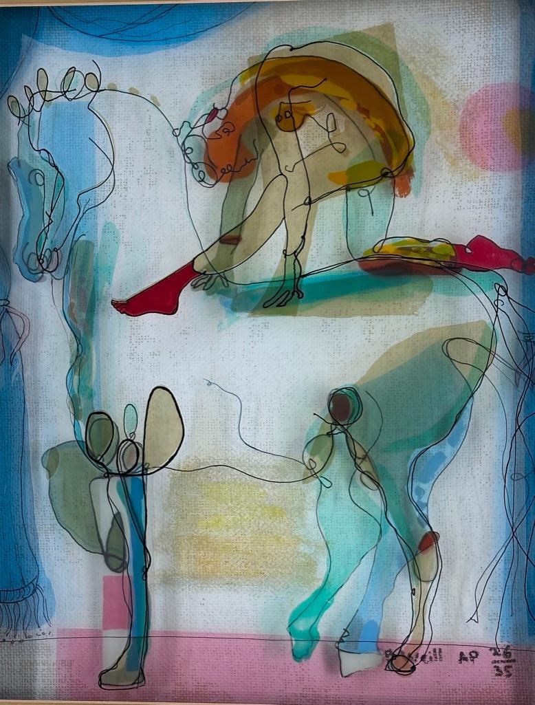 Jean Pierre Weill Vitreography Picture, "Horse and Rider" (1 of 13)