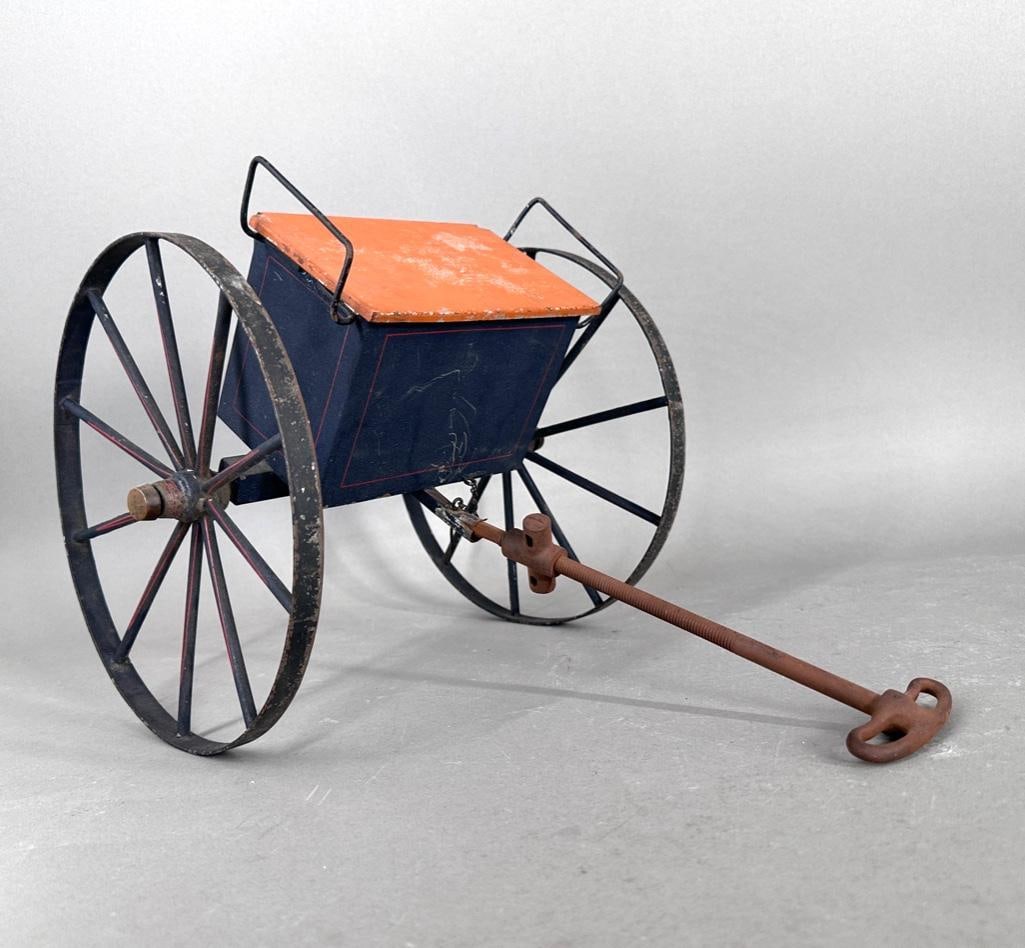 Tole Peinte Model of an Artillary Limber (1 of 7)