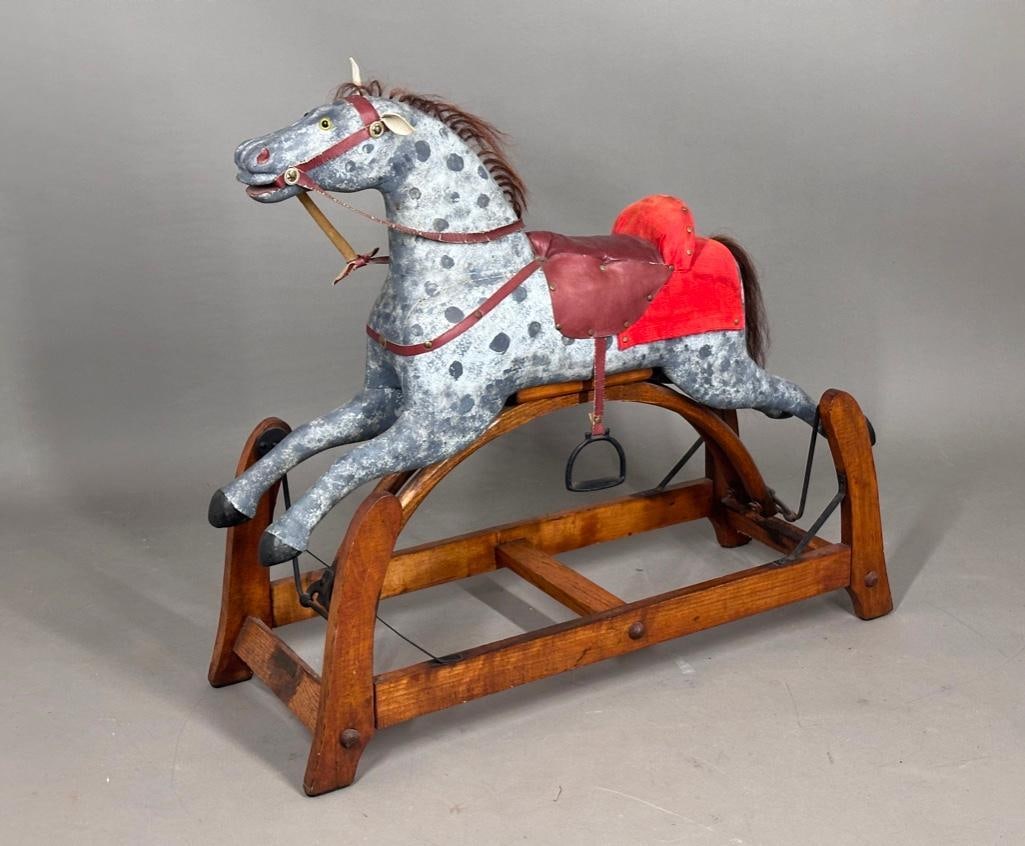 The Stearn Company, Cleveland, Vintage/Antique Rocking Horse (1 of 13)