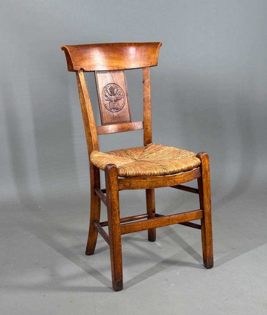 French Provincial Rush Seat Side Chair (1 of 7)
