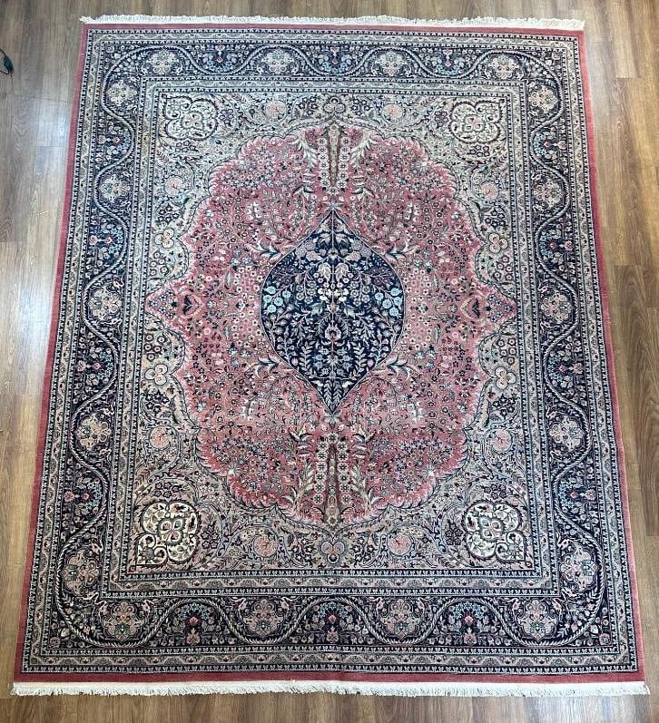 Fine Indo-Tabriz Persian Carpet 10'4"' x 8'1" (1 of 18)