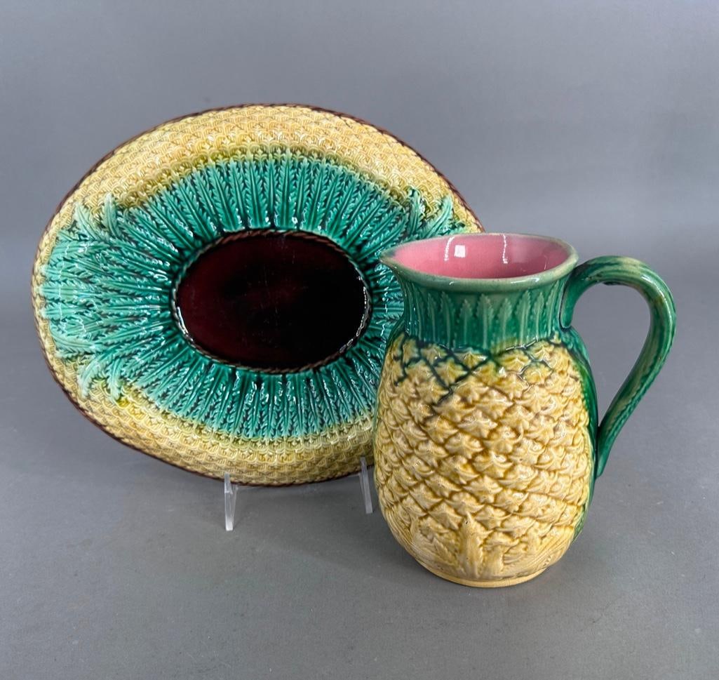 Lot Pieces of Majolica Pineapple (1 of 3)