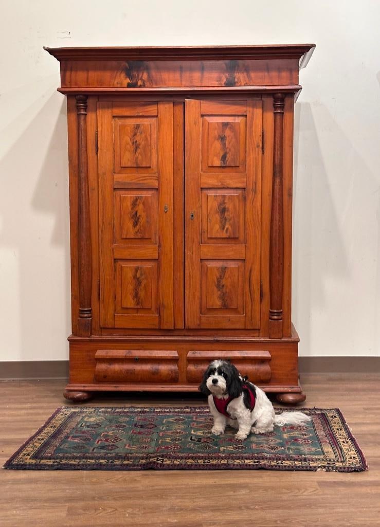 Pine and Faux Bois Finish Architectural Cabinet (1 of 18)