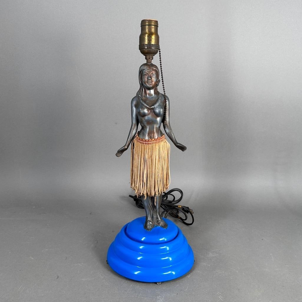 Hawaiian Hula Girl Lamp with Hip Motion, c.1950's (1 of 6)