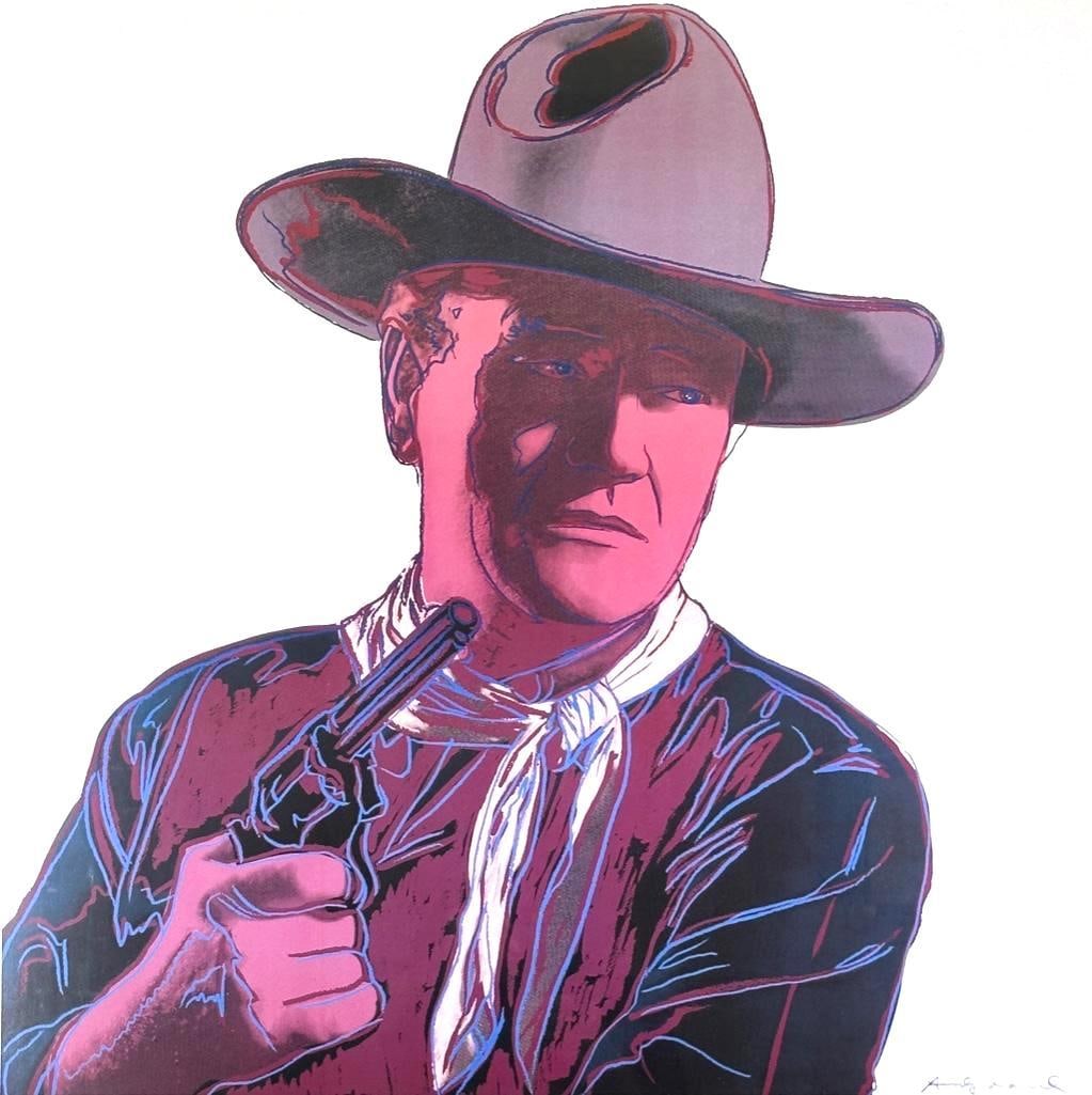 After Andy Warhol, Lithographed Poster, "John Wayne" (1 of 8)